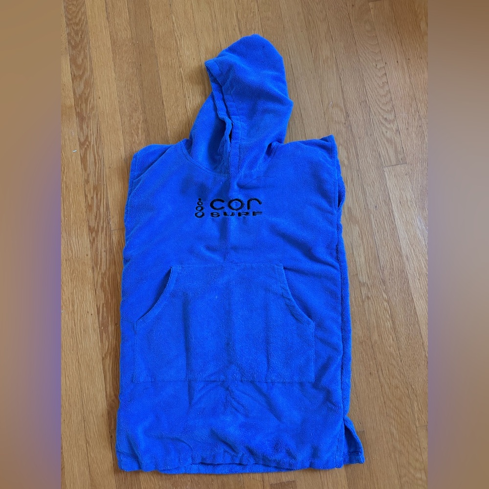 Kids Royal Blue Towel Poncho